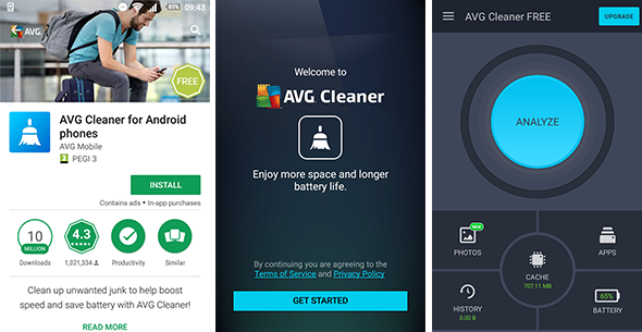 avg cleaner android